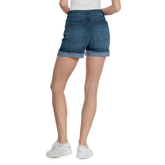 NEW Democracy AbTechnology High-Rise Denim Shorts  cotton,/rayon 253 - Picture 4 of 4